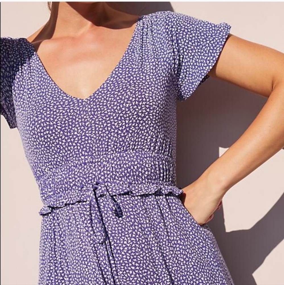 Anthropologie Maeve Orna Stretch Cutout Back Dress Size Medium